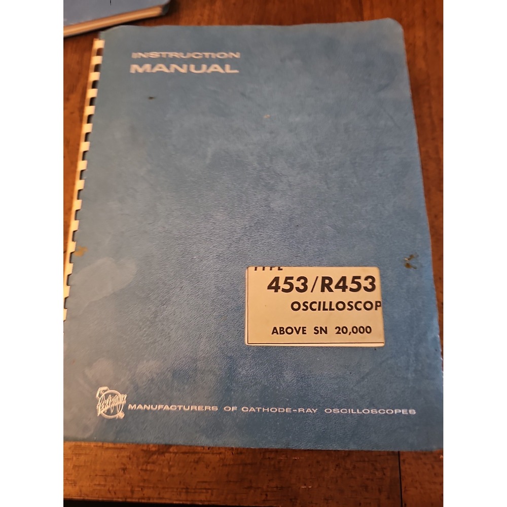 Tektronix 454A / R454A Oscilloscope Service Manual Instruction 070-1074-00